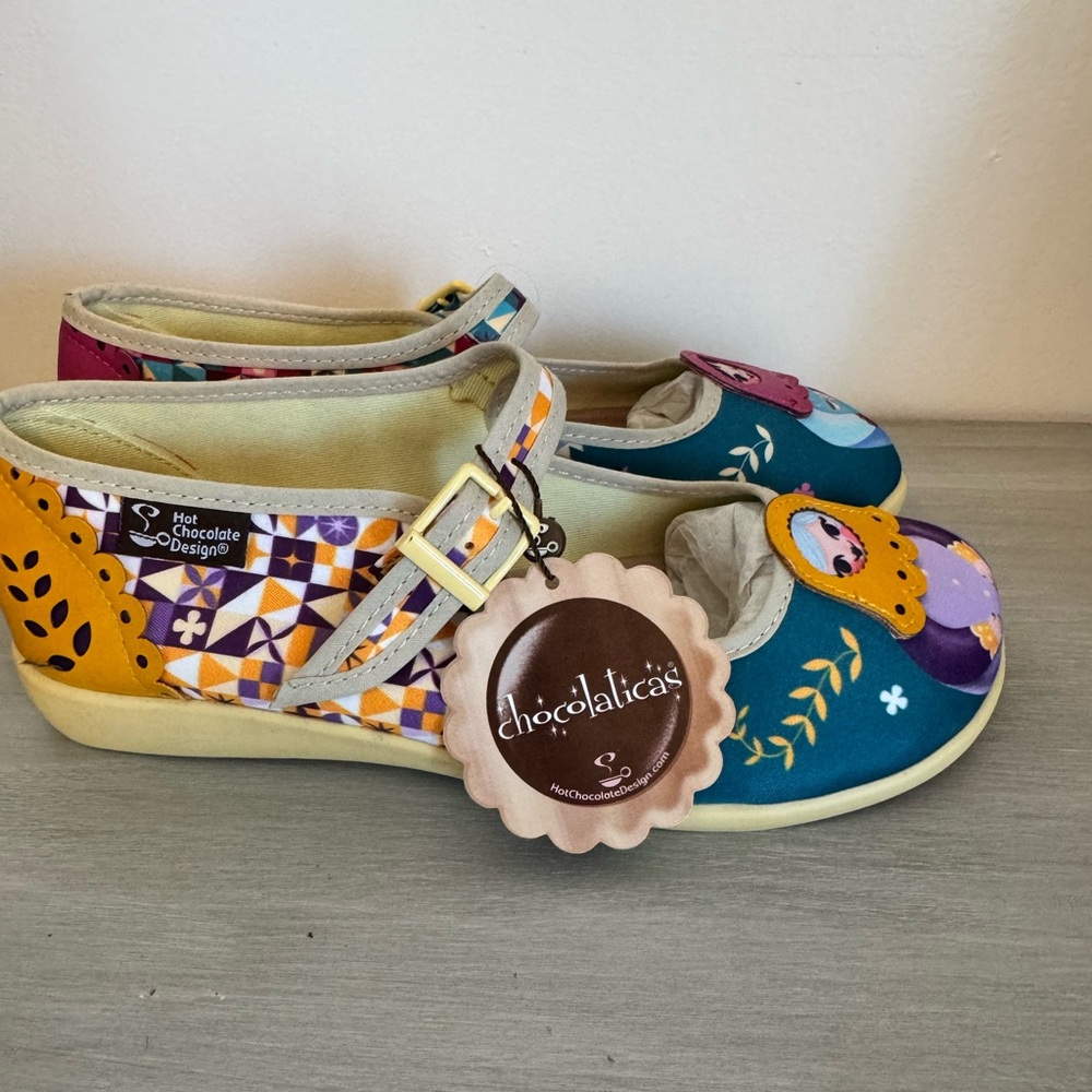 Hot Chocolate Mary Jane Shoes Matryoshka Nesting Dolls- Multicolor EU35/US5